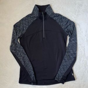 Danskin 1/2 Zip Pullover 1/4 Workout Long sleeve Top Fitted Athletic Shirt